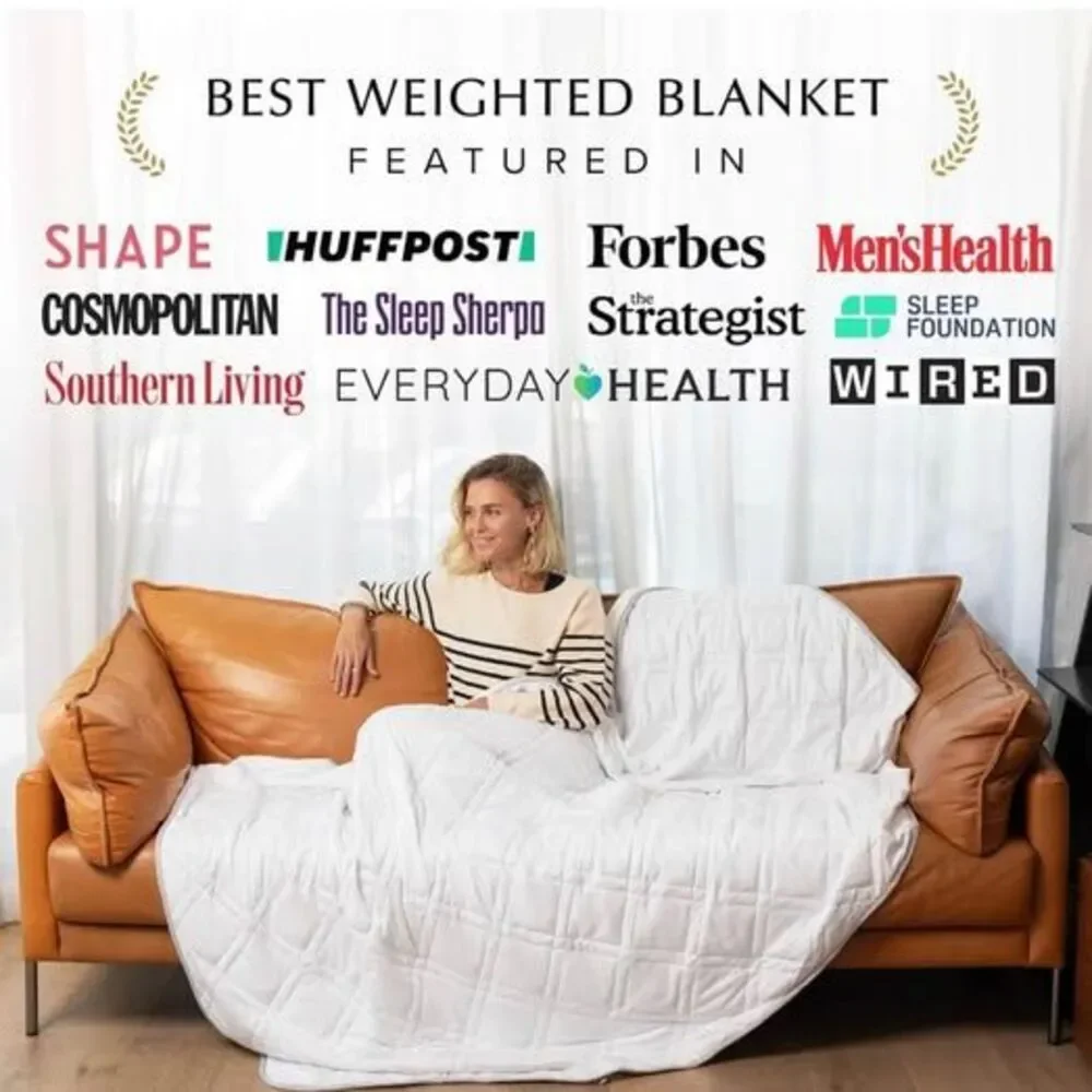 Aricove Cooling Weighted Blanket, 20 lbs, Queen Size for Adults, Luxury Heavy Bl